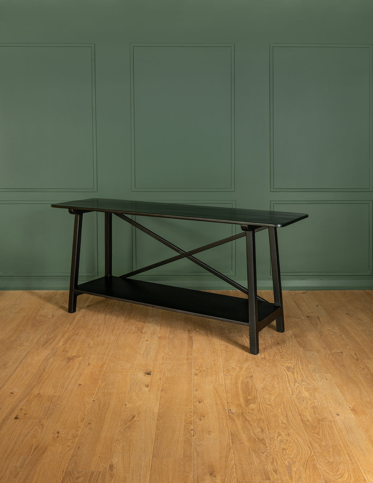 Arrimo Greene con repisa - 120 x 35 x 80 / Natural