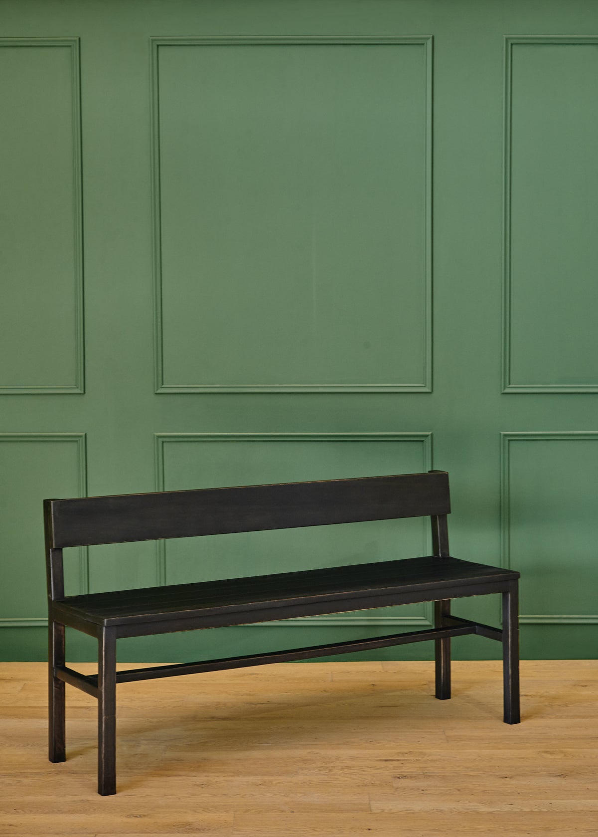 Banca con respaldo Luz - 120 x 40 x 75 / Natural
